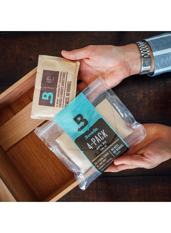 Boveda 69% Two-Way Humidity Control Packs For Plastic, Wood Containers, & Zip Lock Bags – Size 60 – 4 Pack - Image 2